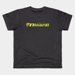 Minardi Formula 1 Team logo - minardi yellow Kids T-Shirt